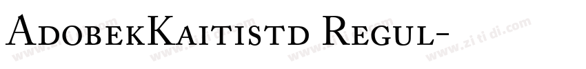 AdobekKaitistd Regul字体转换
